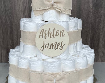 Diaper Cake Sign Diaper Cake Tag Sign for Diaper Cake Baby Diaper Cake Tag