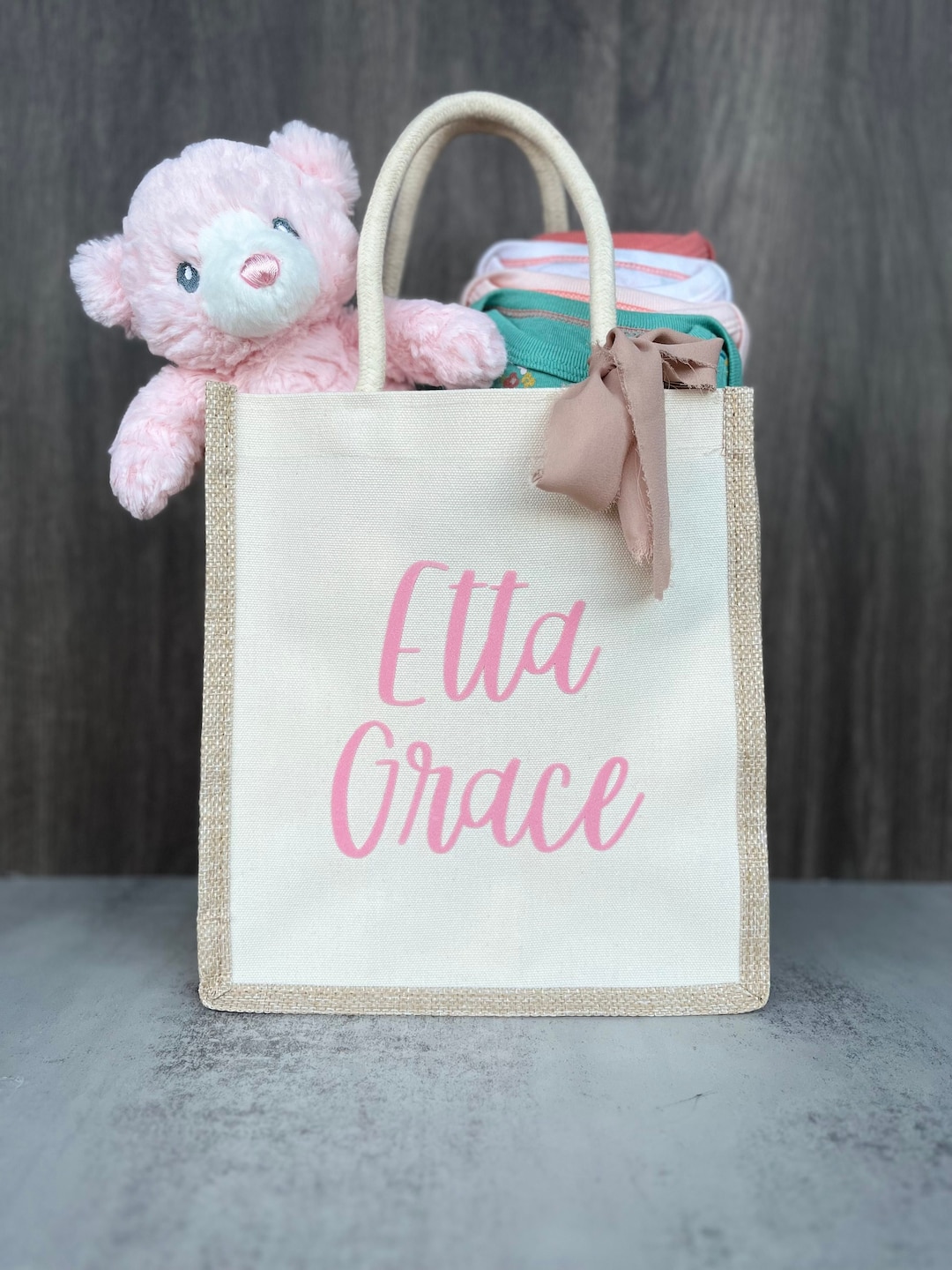 Baby Shower Gift Bag Reusable Gift Bag Personalized Gift Bag Baby Gift