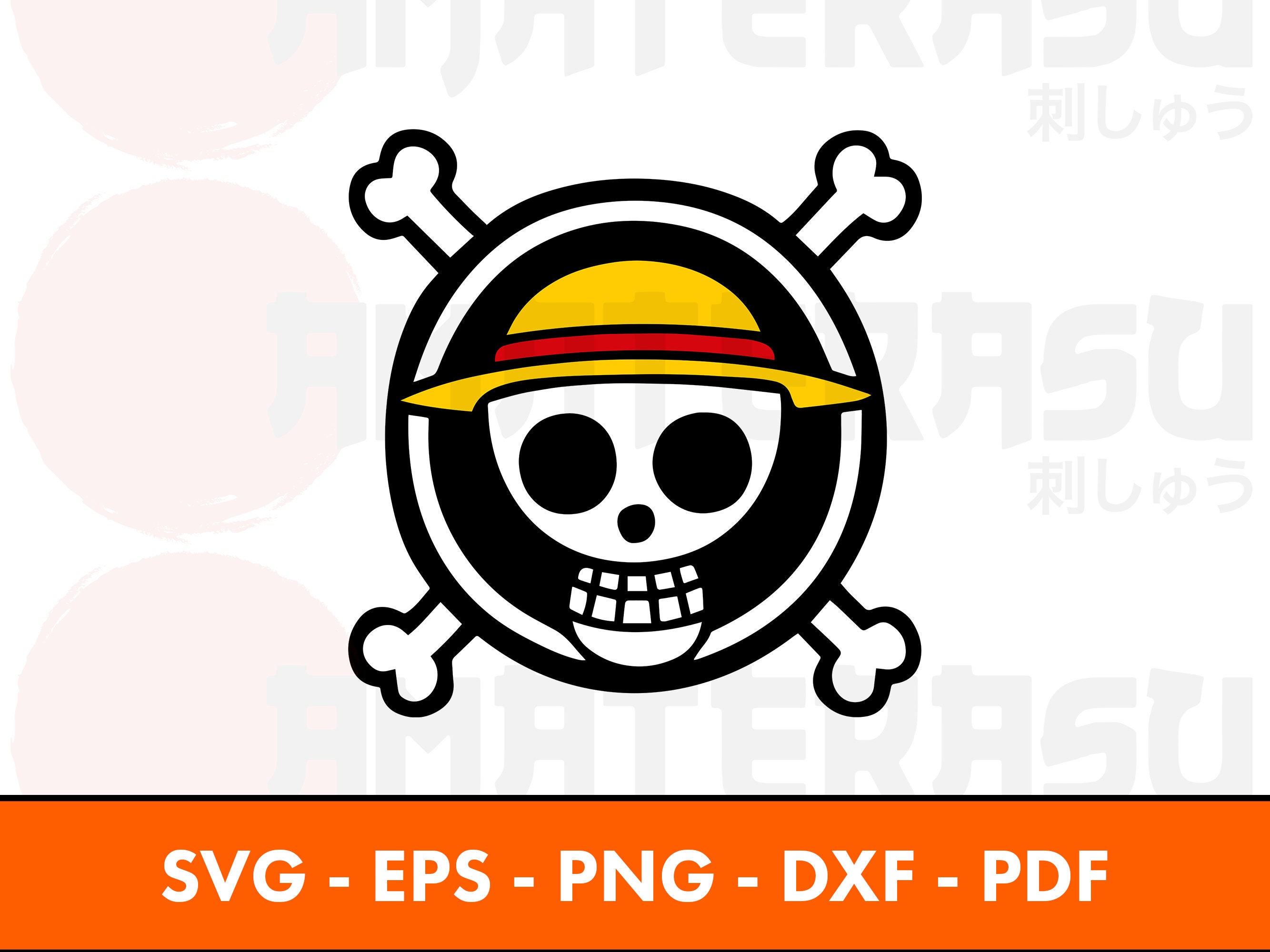 One Piece Character SVG, Anime One Piece SVG, Straw Hat Pirate SVG