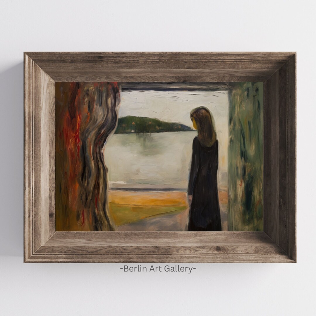 Edvard Munch Style Art Print Vintage Art Print Downloadable - Etsy