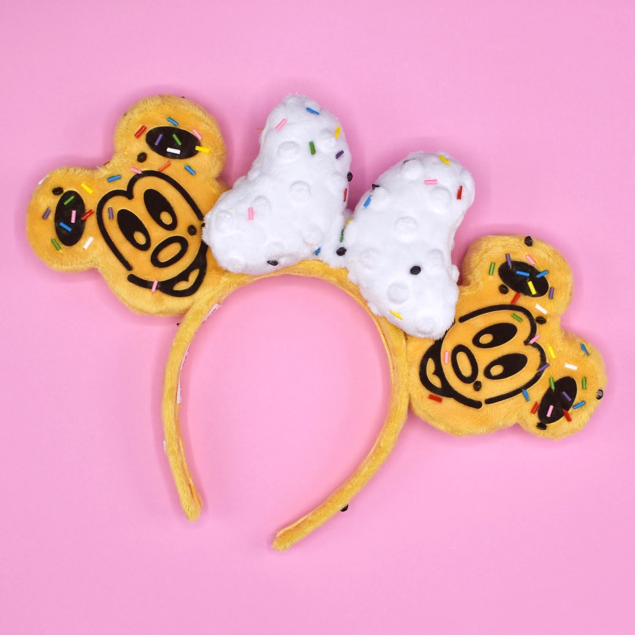 Handmade Waffle Minnie Ears New Scented Waffle Minnie Ear Headband is the Sweetest Style  main image 2