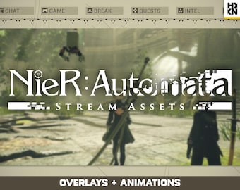 Nier Automata Stream Overlays + Animations