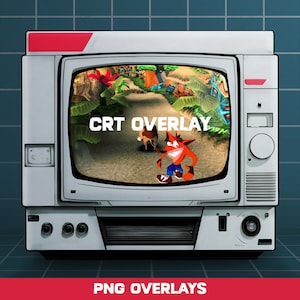 8K+ Retro CRT TV Transparent Stream Overlay