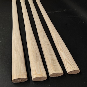 Lot of 4 pcs 35 inch (900 mm) Replacement Axe Handle blank, hand Crafted