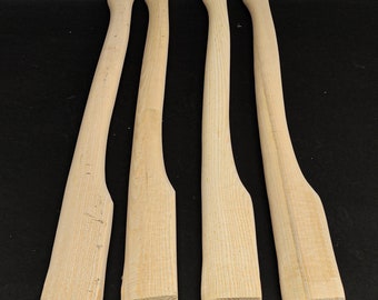 Lot of 4 pcs 24 inch (600 mm) Replacement Axe Handle blank, hand Crafted