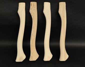 Lot of 4 pcs 15,7 inch (400 mm) Replacement Axe Handle blank, hand Crafted