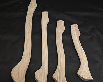 Hickory Axe Handle Blanks: Hand Crafted Replacement Set