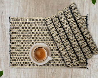 Eco Friendly Woven Placemats Set of 2, Set of 4, and Set of 6 | Dining Placemats Handwoven from Natural Grass | Handmade In India