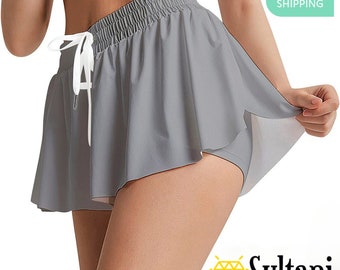 Jupe short de sport pour femme avec poche, jupe athlétique taille haute, pickelball, golf, tennis et yoga, vêtements de sport et de sport confortables, cadeau pour elle