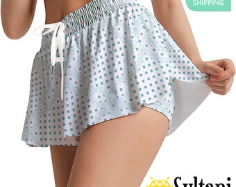 Jupe short de sport pour femme avec poche, jupe athlétique taille haute, pickelball, golf, tennis et yoga, vêtements de sport et de sport confortables, cadeau pour elle