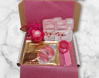 Mini Pink Spa Pamper Gift Box, Thank You Gift, Relaxation Gift, Birthday, For Her Mum Sister, Self Care, Letterbox Gift, Pick Me Up