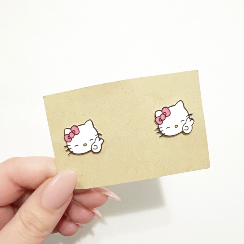 Kitty Peace Sign Etsy