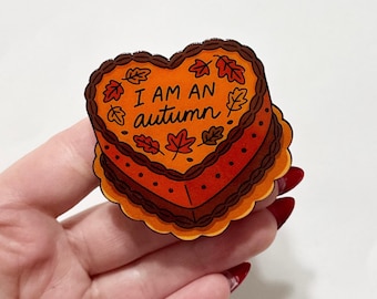 Autumn Cake Phone Grip: Cozy Fall Kindle Reader Accessory