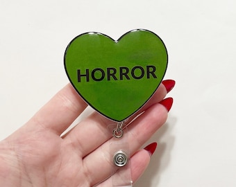Horror heart badge reel: Spooky Halloween Style