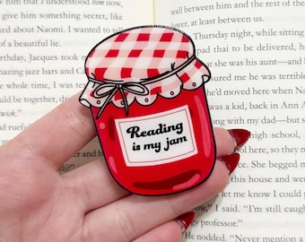 Reading is My Jam Kindle Grip: Bookish Phone Accessory