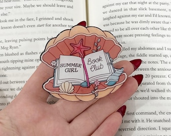Summer girl book club Kindle Grip: Bookish Phone Accessory