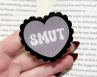 Smut heart kindle grip, Romantasy readers, kindle reader accessories, bookish gifts
