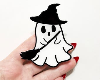 Witchy ghost kindle grip, Halloween phone grips