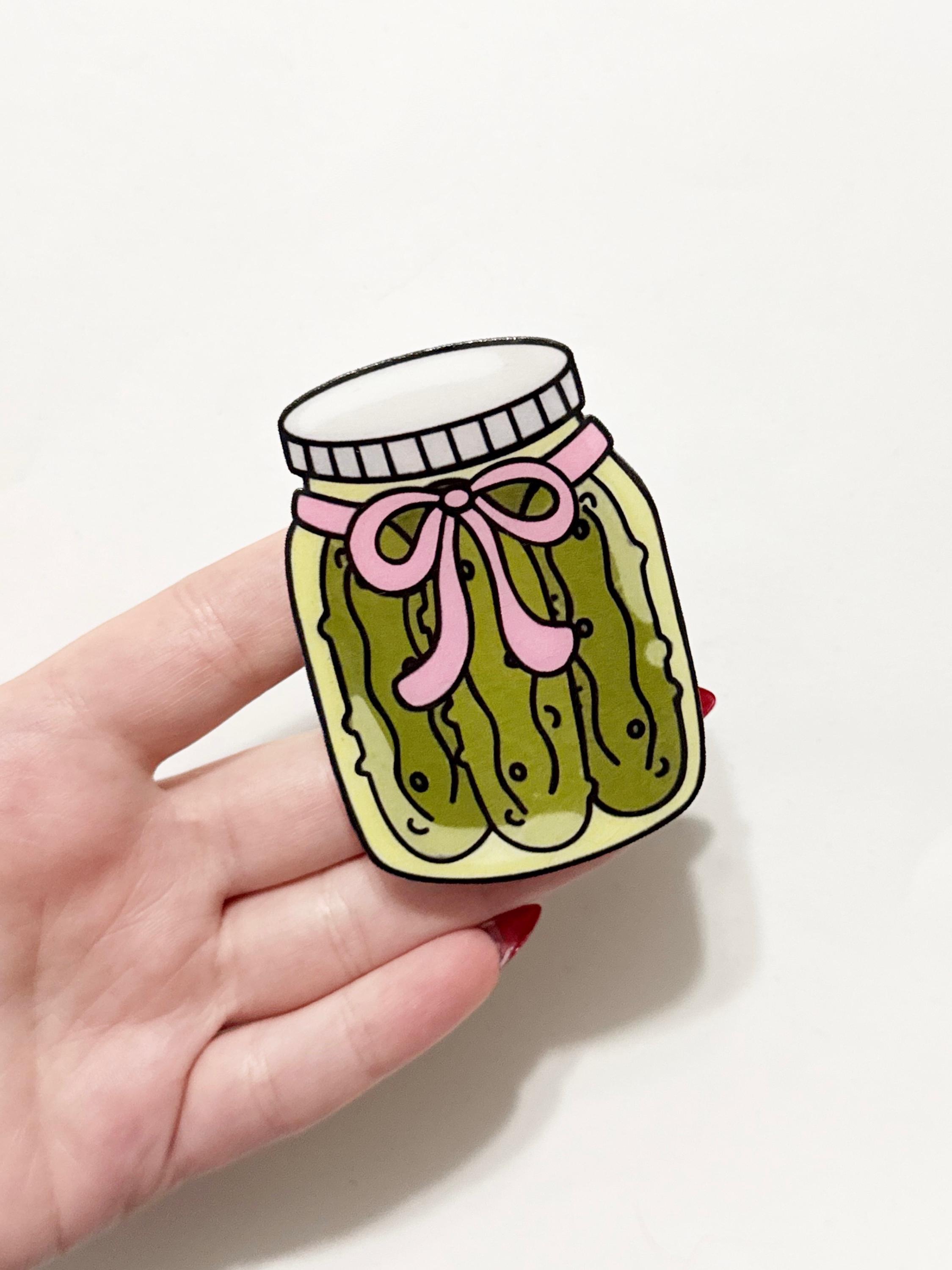 Pickle jar phone grip