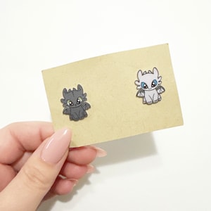 Fantasy dragons stud earrings