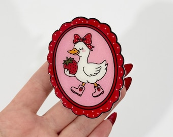 Spring duck reading kindle grip, summer phone grips