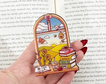 Spring reading window kindle grip