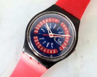 Swatch GS101 - 12 Flags / Year 1984 * Vintage / Highly