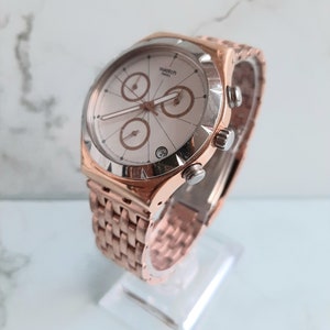 Swatch Irony Chrono PUSHBACK YCG408G - rose gold