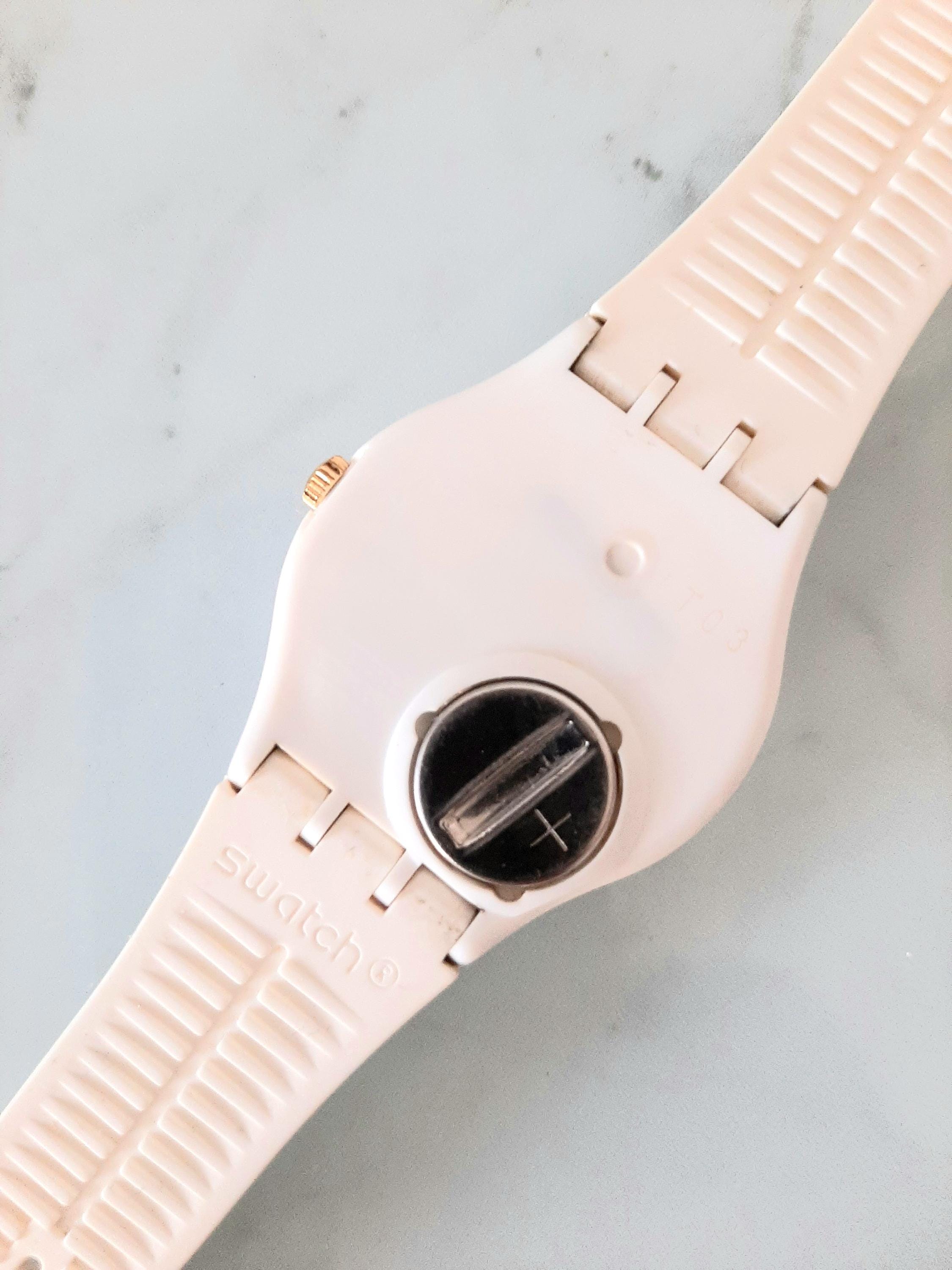Swatch Watch GW169 MARINIERE New Swatch Mariniere Blue and White Transparent Dial White  main image 4