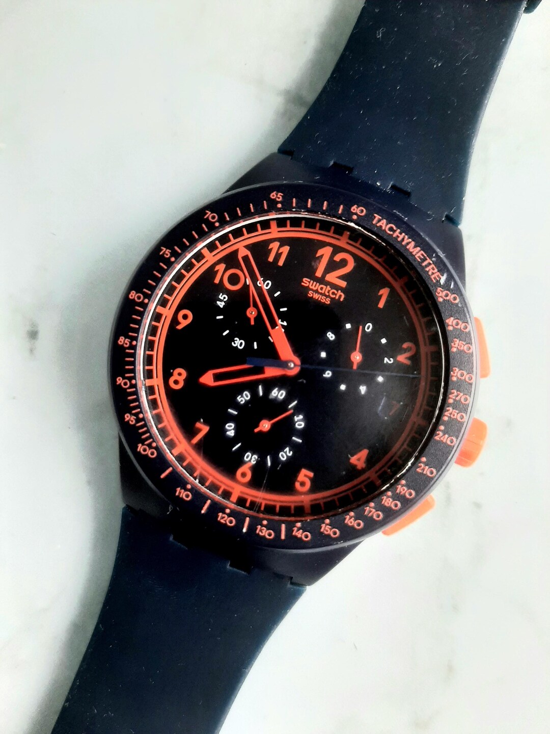Swatch Chrono ブラック/ブルー Amazon.com: Swatch Kaicco : Clothing, Shoes & Jewelry