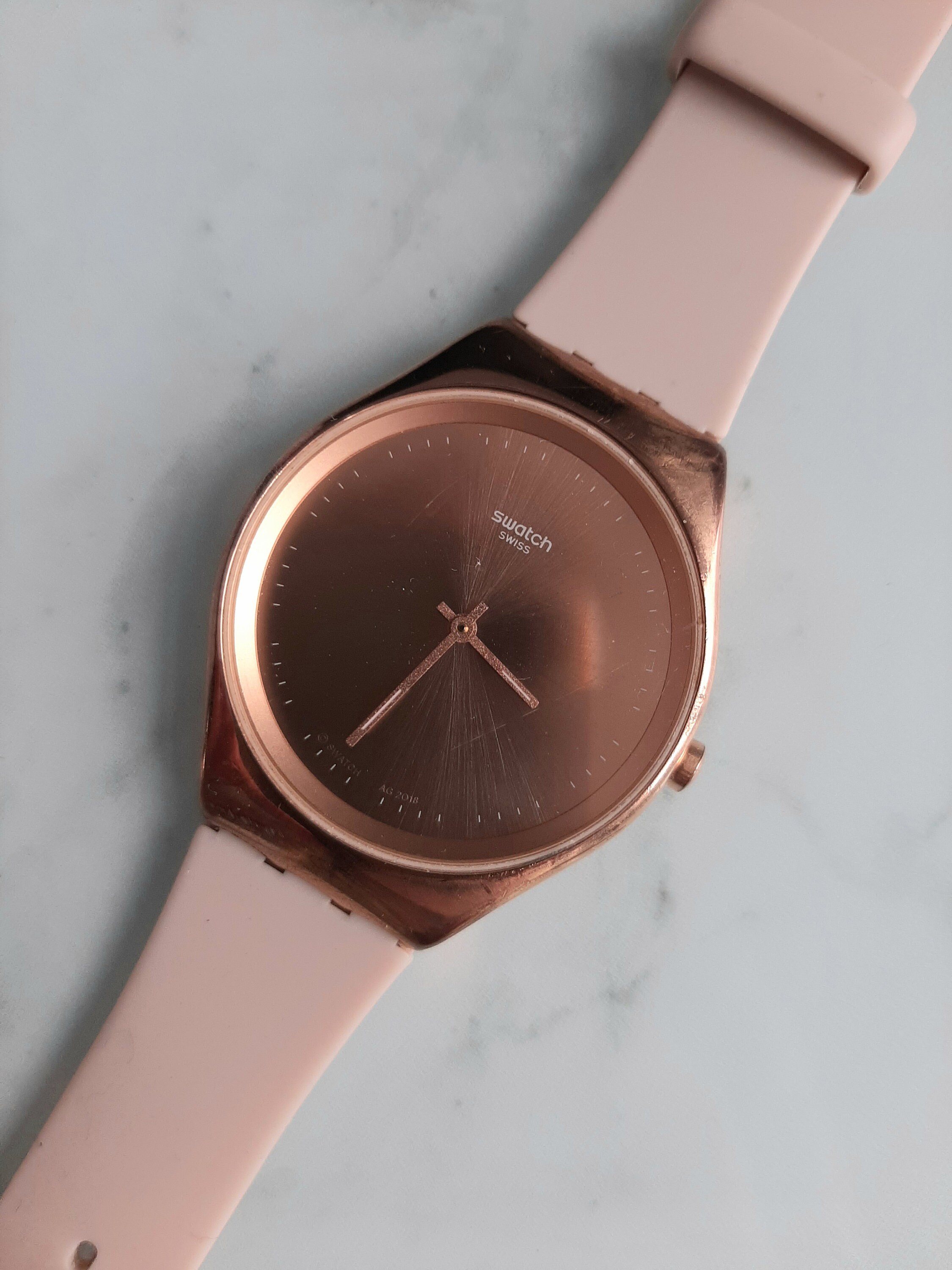 Swatch Watches Skinrosee Swatch Rose Gold Swatch Swiss Damenuhr