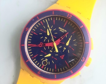 Swatch GS101 - 12 Flags / Year 1984 * Vintage / Highly