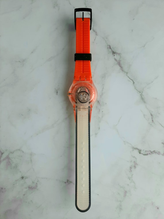 Swatch Jelly In Jelly Orangeade Drive Watch SUJK134 Swatch Jelly in Jelly Orangeade Drive Watch SUJK134 - Etsy main image 2