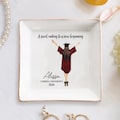 Personalized Graduation Jewelry Dish, Custom Graduate Ring Dish, Daughter Trinket Ring Tray, Granddaughter Custom Gift, Ring Holder For Her product logo