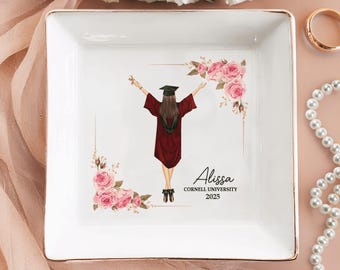 Personalized Graduation Jewelry Dish: Class of 2025 Keepsake