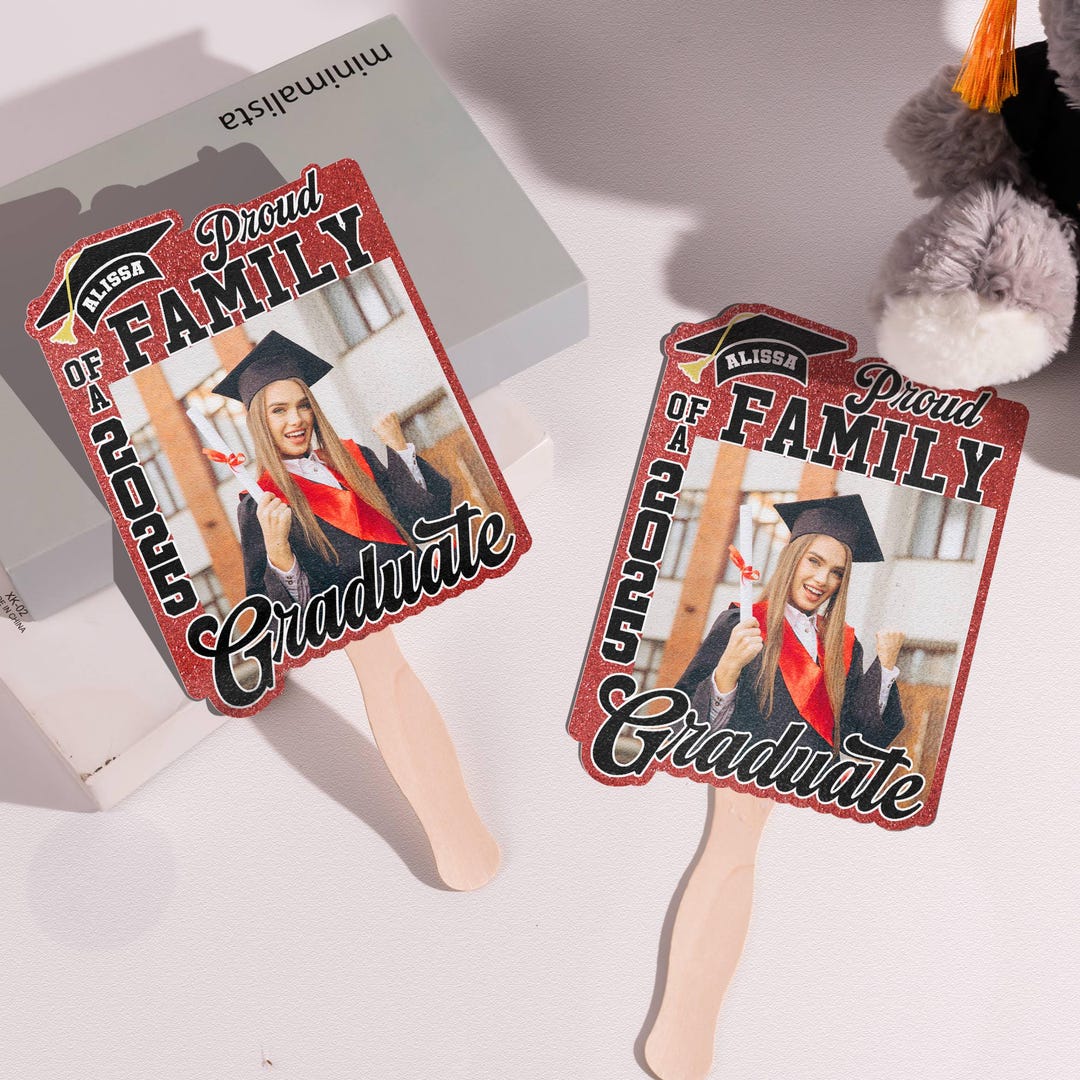 Congrats Graduation Fan Custom Photo, Custom Graduation Fan With ...