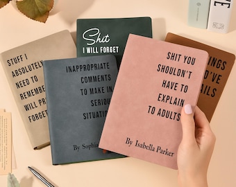 Personalized Coworker Journal, Custom Name Funny Work Notebook, Meeting Notebook, Sarcastic Notebook, Funny Boss Colleague Christmas Gift