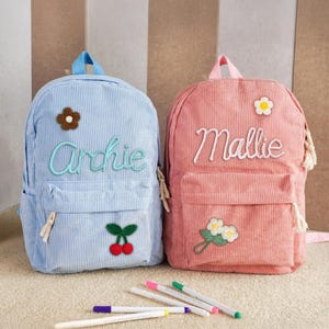 Personalized Kid Backpack, Back To School Gift For Boy Girl Kids Embroidered Style, Cute Birthday Gifts for Children, Back to School Gift