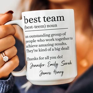 Gracias por todo lo que haces: la mejor taza personalizada de agradecimiento a los compañeros de trabajo, regalos de agradecimiento para los empleados, la mejor definición de equipo, regalo para el jefe