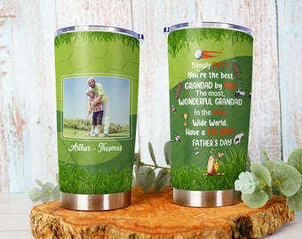 Le meilleur grand-père personnalisé par Tumbler - Idée cadeau pour la fête des pères pour les amateurs de golf