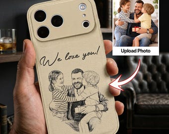Custom Daddy Photo Phone Case Personalized Father's Day Gift For Grandpa Phone Cover Husband Birthday Gift for Dad from Son Daughter