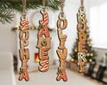 Custom Gingerbread Letter With Name For Family, Kids, Personalized Family Wood Ornament, Christmas Tags for Stocking, Alphabet Ornament product logo