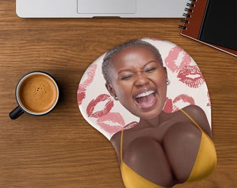 Personalized Funny 3D Mouse Pad, Custom Photo Mouse Pad For Boyfriend Husband, Valentines Gift For Him, Gamer Custom Gift, Coworker Gag Gift
