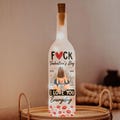 Personalized Bottle Lamp, Fuck Valentine's Day I Love You Every Day, Battery Powered LED, Valentine's Day, Anniversary Gift for Couple