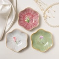 Personalized Birth Flower Jewelry Dish, Custom Trinket Dish For Her, Watercolor Flower Ring Holder, Bridesmaid Gift, Birthday Jewelry Tray product logo