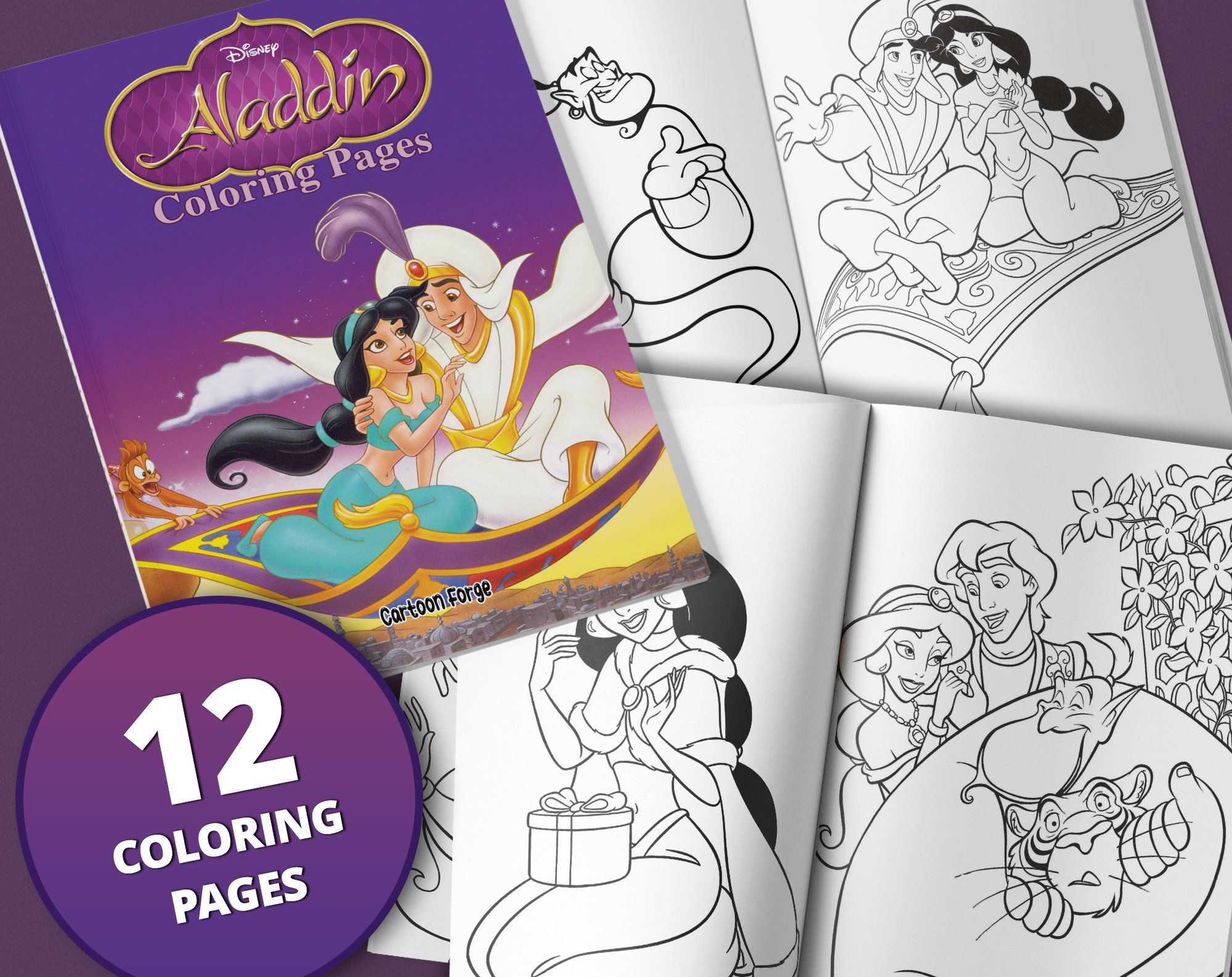 Aladdin Coloring Pages