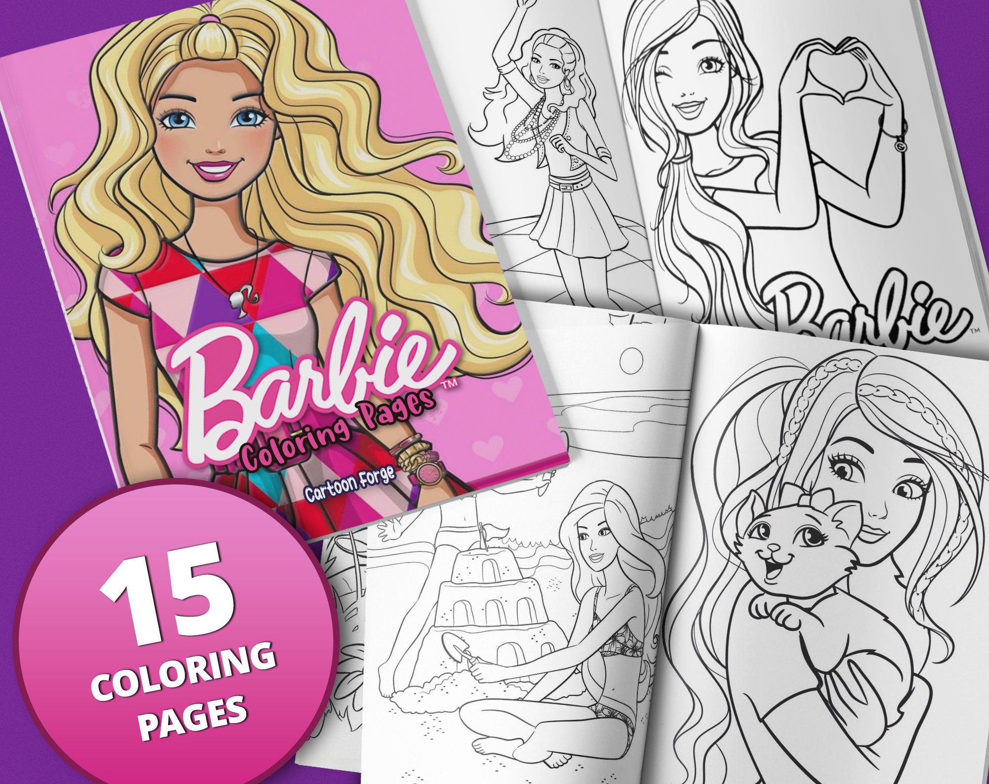 Barbie Coloring Book: Great Coloring Pages with 120 Exclusive, Lovely  Pictures for Slightly Older Girls, Lovely Varied Pictures: Barbie Doll  (Paperback)