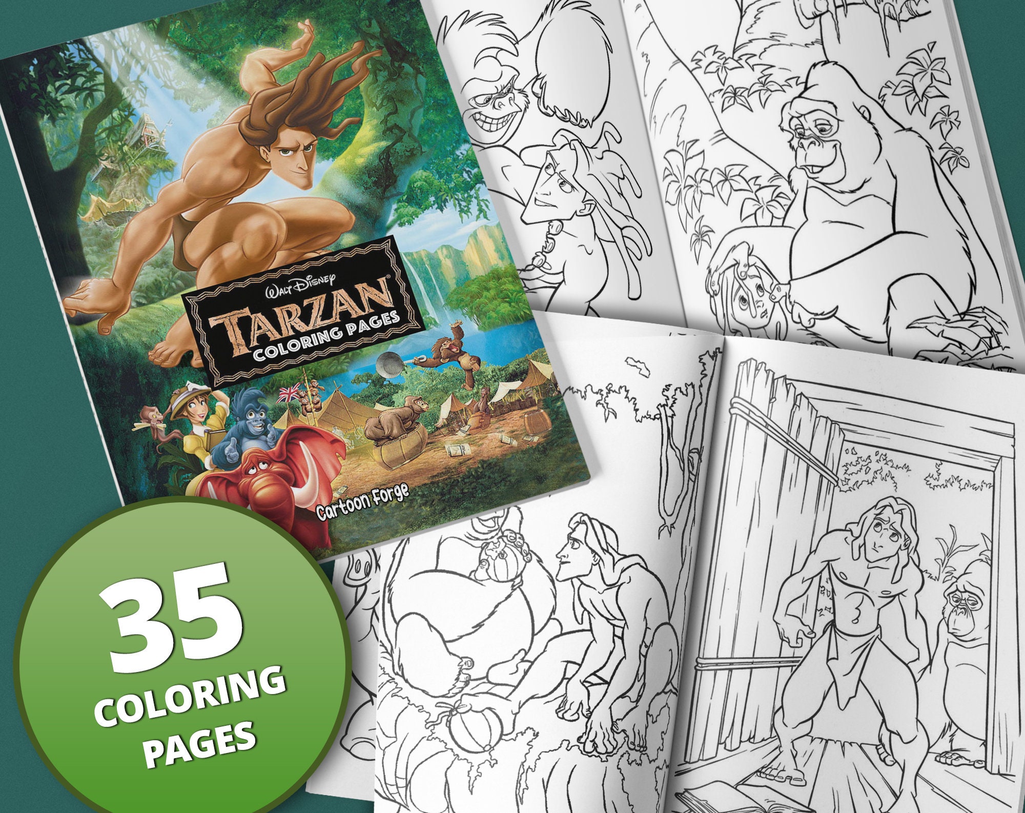Ausmalbilder Tarzan: Ein Dschungel voller Kreativität!