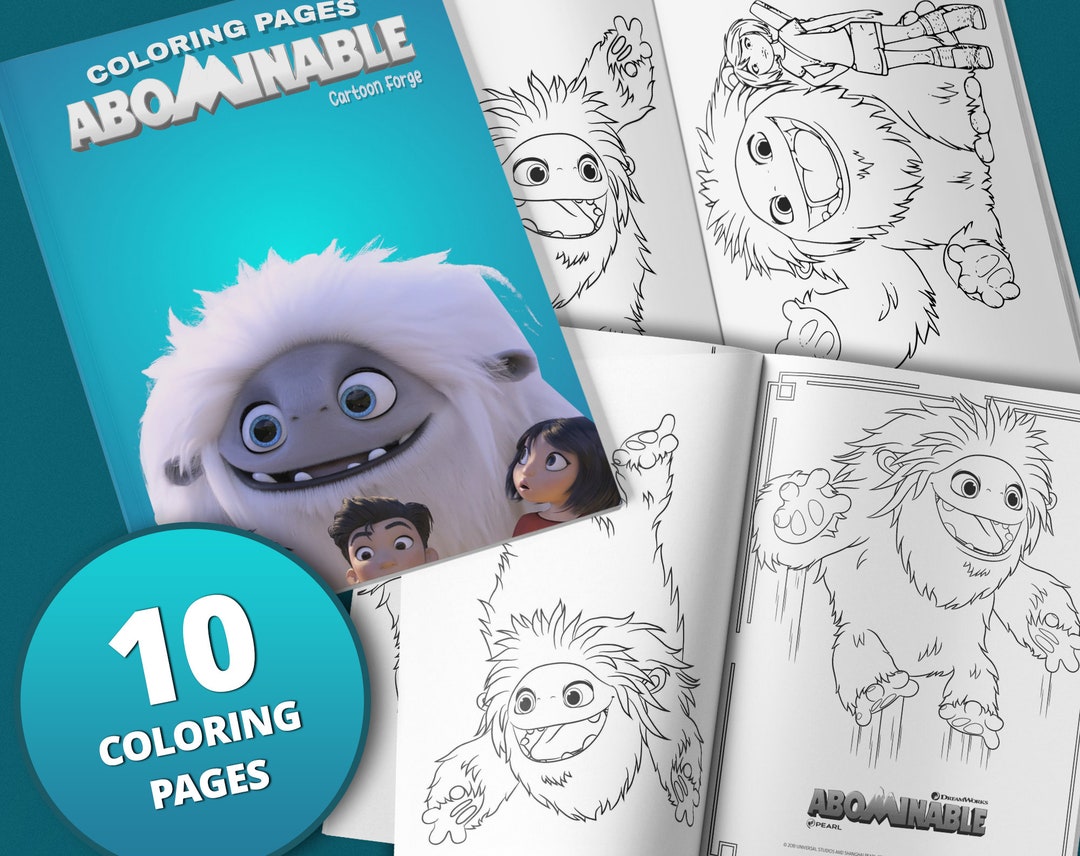 10 Coloring Pages From the Abominable - Il 1080xN.5263616443 7a6d 
