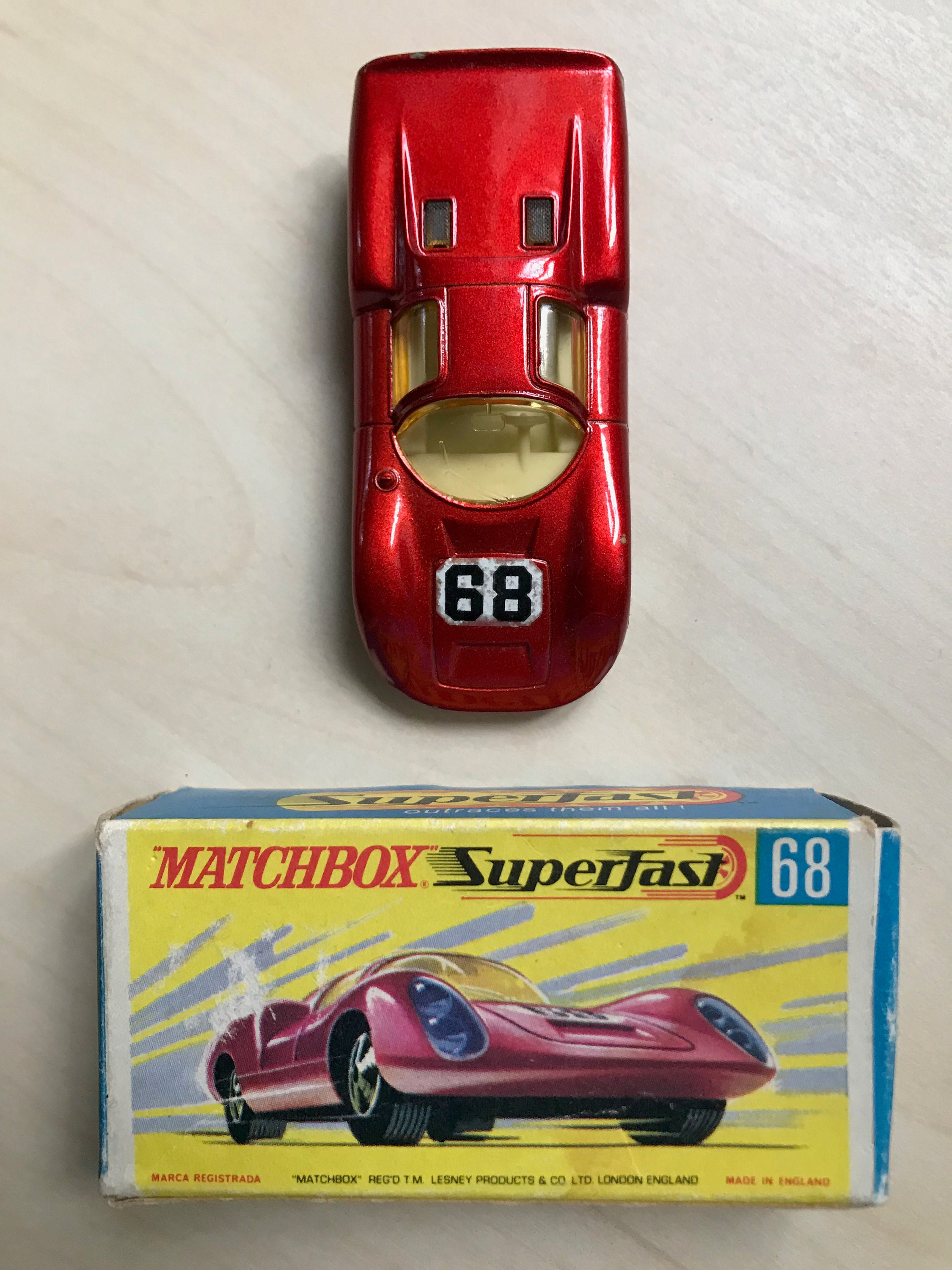 A Rare Porsche 910 Matchbox Superfast No68 by Lesney 1970 . British ...